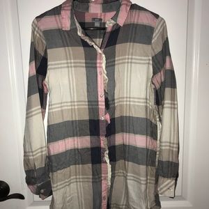 Long flannel shirt